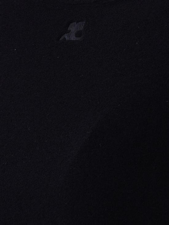 26SS 쿠레쥬 반팔 티셔츠 126JTS239JS0264 9999 Black - COURREGES