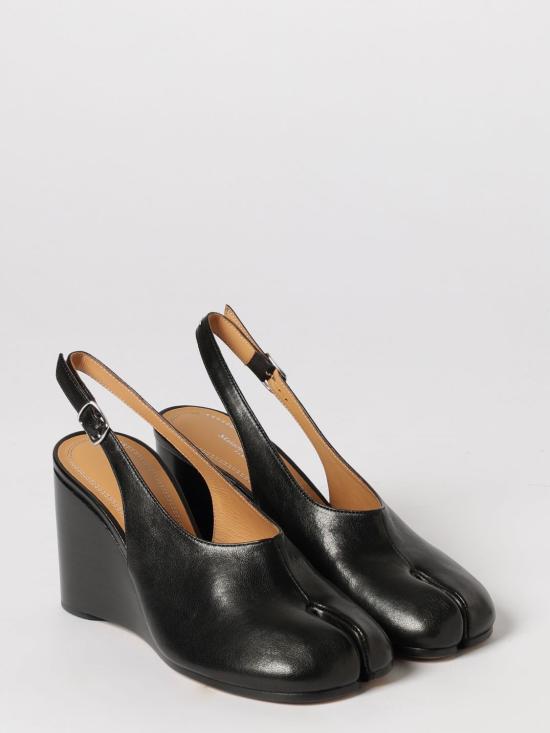 26SS 마르지엘라 타비 웨지 슬링백 S58WP0296P3753 T8013 Black - MAISON MARGIELA