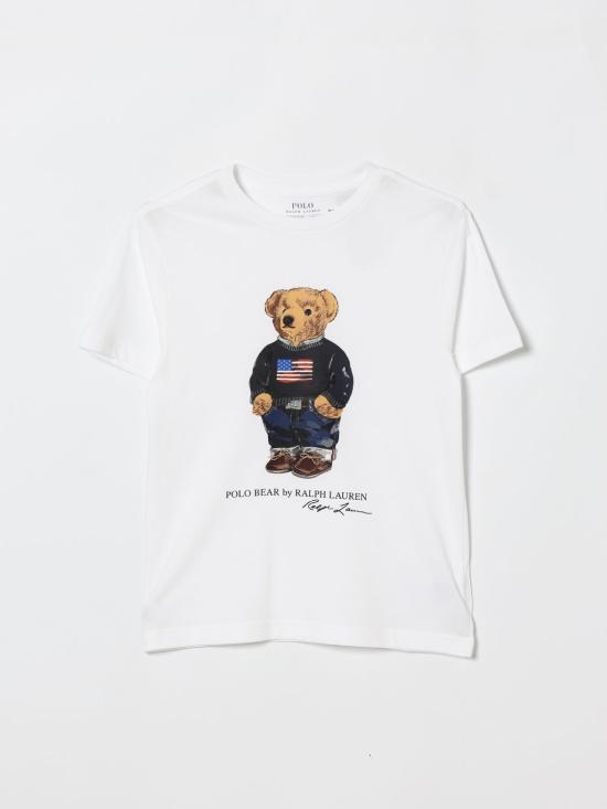 26SS [키즈] 폴로 랄프로렌 티셔츠 323P00508 001 White