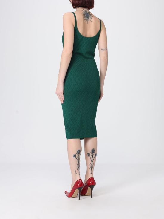 26SS 베르사체 롱 원피스 10113961A15978 1GQ50 Green - VERSACE