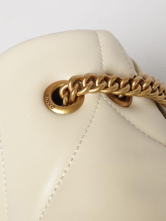 26SS 핑코 토트백 100039A1EX Z14Q Yellow Cream - PINKO