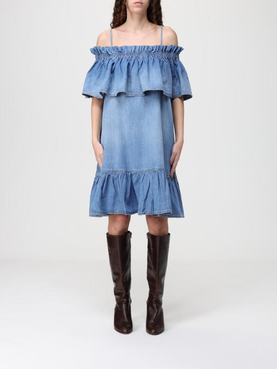 26SS 핑코 롱 원피스 106564A37K PJO Denim