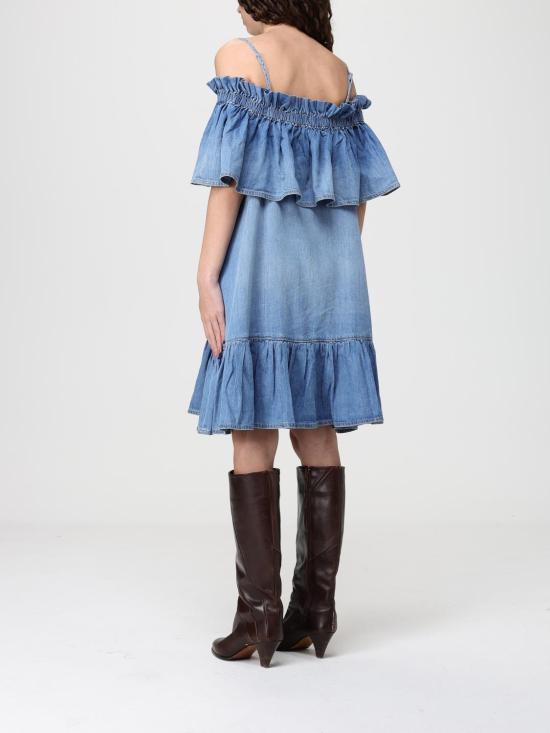 26SS 핑코 롱 원피스 106564A37K PJO Denim - PINKO