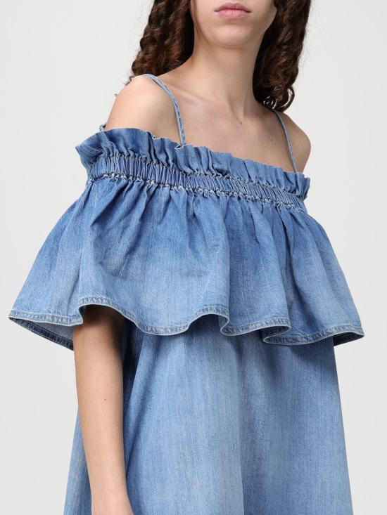 26SS 핑코 롱 원피스 106564A37K PJO Denim - PINKO