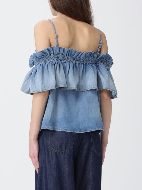 26SS 핑코 민소매 티셔츠 106568A37K PJO Denim - PINKO