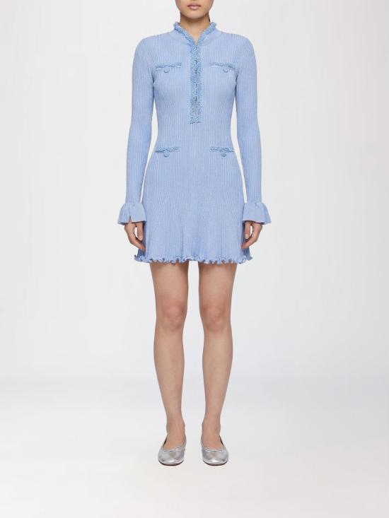 26SS 셀프 포트레이트 롱 원피스 RS26555CBL Blue