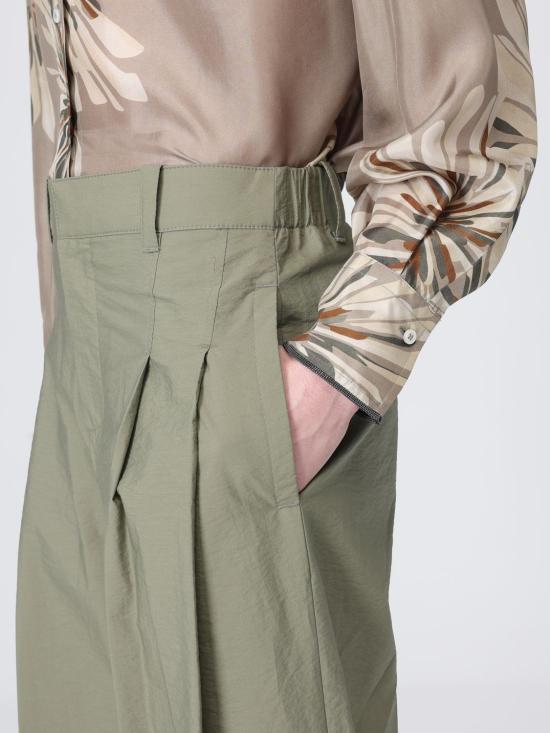 26SS 브루넬로 쿠치넬리 스트레이트 팬츠 M0F79P9189 C3066 Green - BRUNELLO CUCINELLI