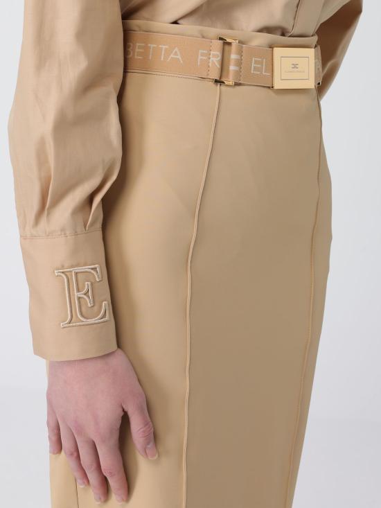 26SS 엘리자베타프랜치 미디 스커트 GO15961E2 470 Camel - ELISABETTA FRANCHI
