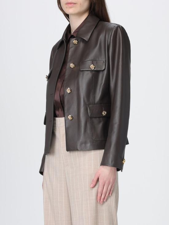 26SS 딸리아토레 가죽 자켓 GEORGIAPECHE2602 1348 Brown - TAGLIATORE