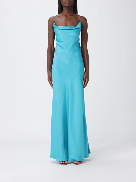 26SS 핑코 롱 원피스 106587A1Y5 V76 Green