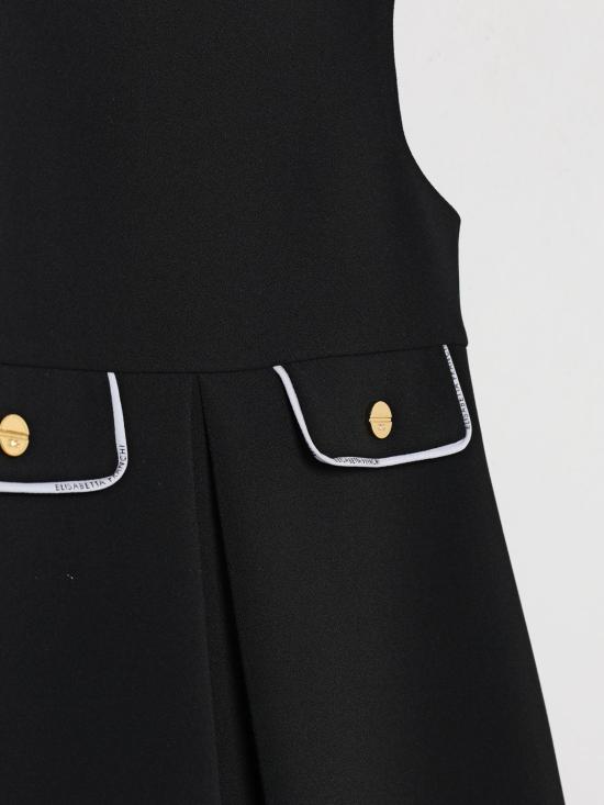 26SS [키즈] 엘리자베타프랜치 원피스 EGAB2230GA022 N100 Black - ELISABETTA FRANCHI