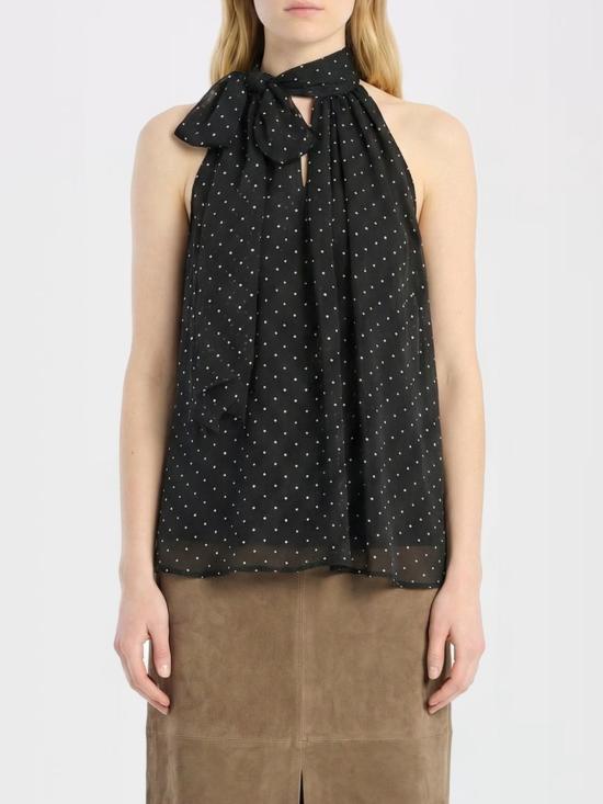 26SS 로테이트 블라우스 115238 000 Black