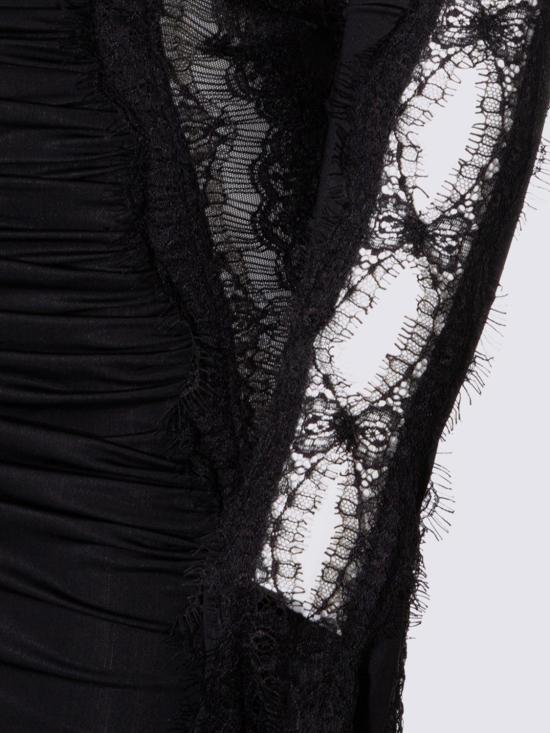 26SS 블루마린 롱 원피스 2A758A N0990 Black - BLUMARINE