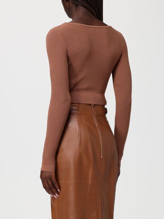 26SS 엘리자베타프랜치 스웨터 MK73Q61E2 600 Leather - ELISABETTA FRANCHI