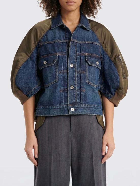 26SS 사카이 데님 자켓 2608312 435 Kaki