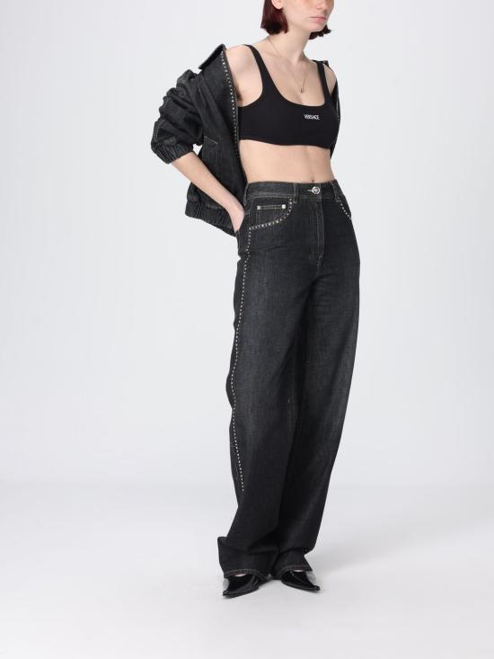 26SS 베르사체 트레이닝 티셔츠 10231421A09551 1B000 Black - VERSACE