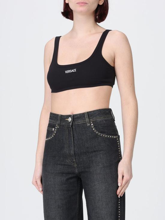 26SS 베르사체 트레이닝 티셔츠 10231421A09551 1B000 Black - VERSACE