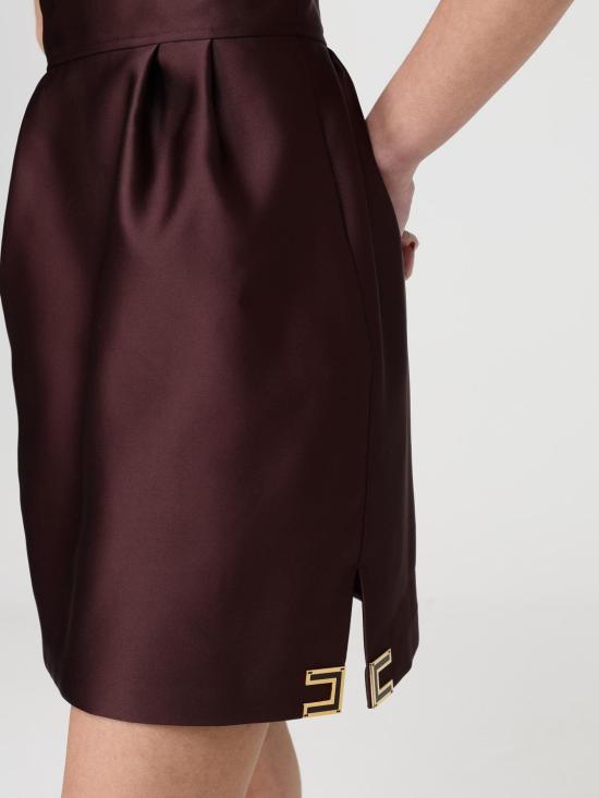 26SS 엘리자베타프랜치 롱 원피스 AB87561E2 644 Brown - ELISABETTA FRANCHI