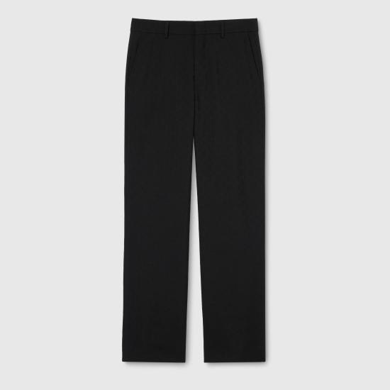 26SS 구찌 스트레이트 팬츠 864155ZHS181000 Black