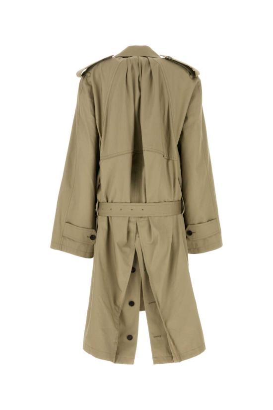 25FW 발렌시아가 벨트 더블 브레스티드 트렌치코트 839117TSP13 9772 Green - BALENCIAGA