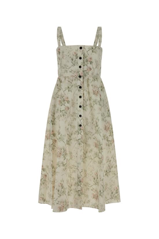 26SS 디올 미디 원피스 611D57A3C14 0864 WHITE