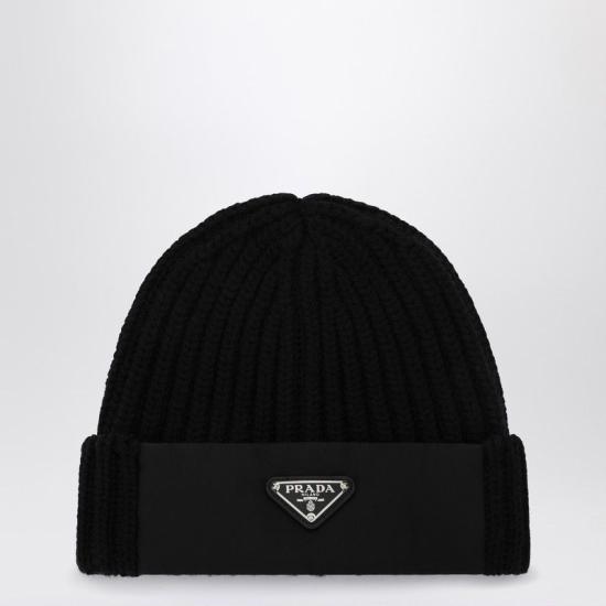 25FW 프라다 모자 2HC4271WTO F0002 BLACK