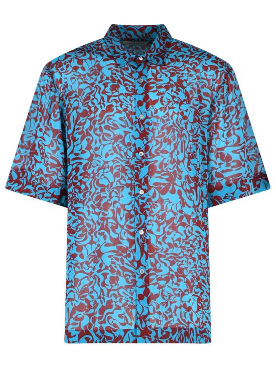 26SS 드리스 반 노튼 긴팔 셔츠 020700 3006503 Blue