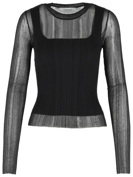 26SS 스포트막스 긴팔 티셔츠 2612361071005 Black