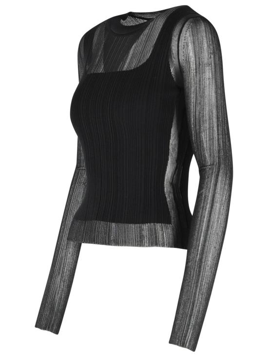 26SS 스포트막스 긴팔 티셔츠 2612361071005 Black - SPORTMAX