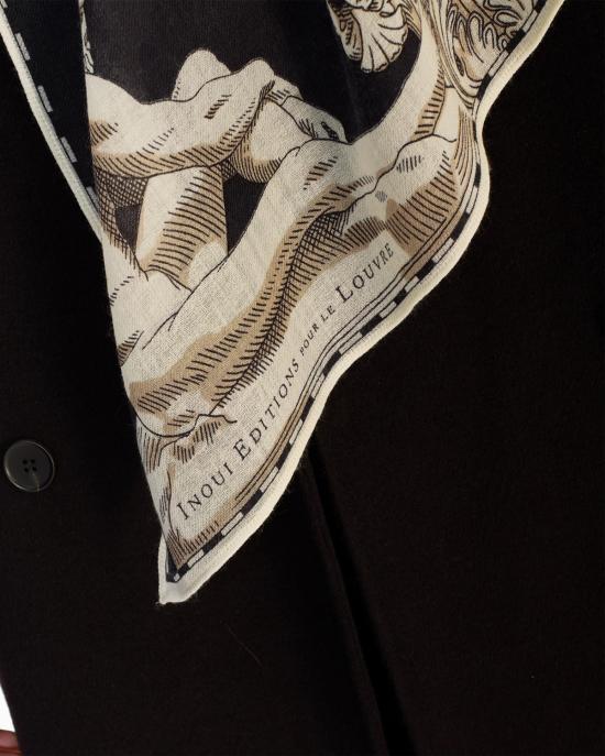 25FW 이누이 에디션 머플러/스카프 ET22ARC01 noir NERO MULTI - INOUI EDITION