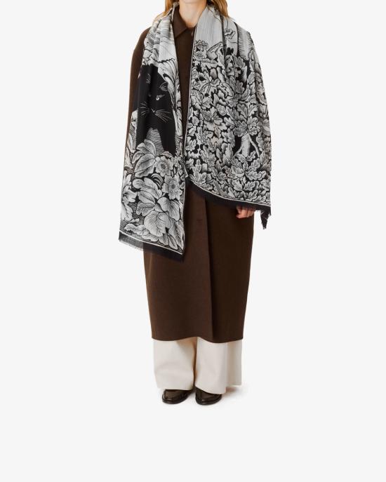 25FW 이누이 에디션 머플러/스카프 ET20PAN00 blanc NERO BIANCO - INOUI EDITION