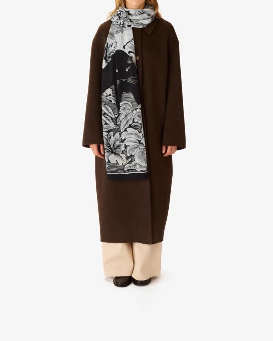 25FW 이누이 에디션 머플러/스카프 ET20PAN00 blanc NERO BIANCO - INOUI EDITION