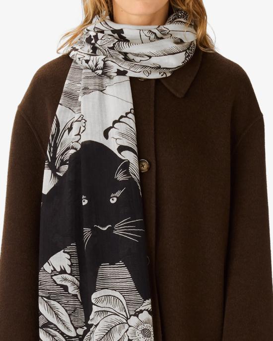 25FW 이누이 에디션 머플러/스카프 ET20PAN00 blanc NERO BIANCO - INOUI EDITION