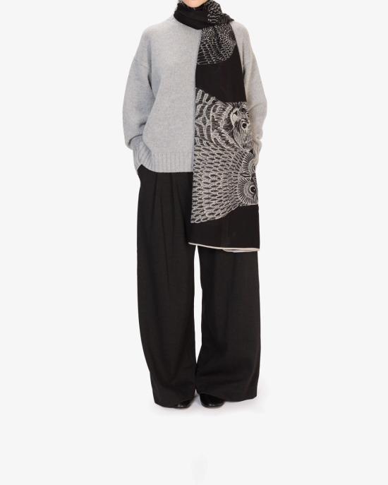 25FW 이누이 에디션 머플러/스카프 ET22CHO01 noir NERO MULTI - INOUI EDITION