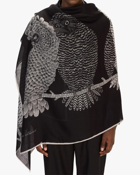 25FW 이누이 에디션 머플러/스카프 ET22CHO01 noir NERO MULTI - INOUI EDITION