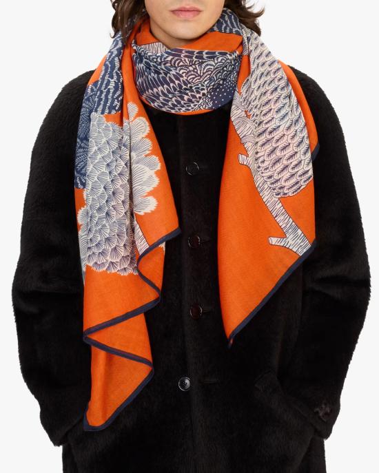 25FW 이누이 에디션 머플러/스카프 ET22CHO08 orange ARANCIONE MULTI - INOUI EDITION