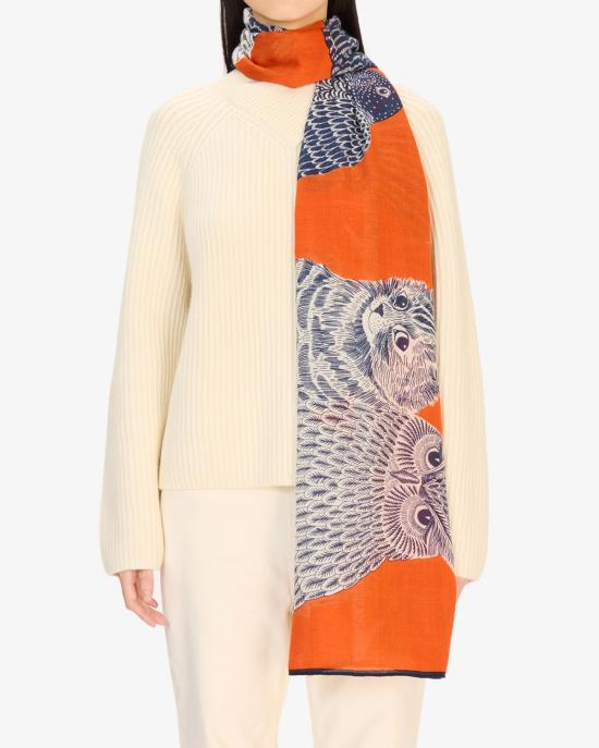 25FW 이누이 에디션 머플러/스카프 ET22CHO08 orange ARANCIONE MULTI - INOUI EDITION