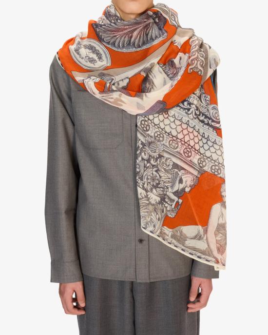 25FW 이누이 에디션 머플러/스카프 ET22ARC08 orange ARANCIONE MULTI - INOUI EDITION