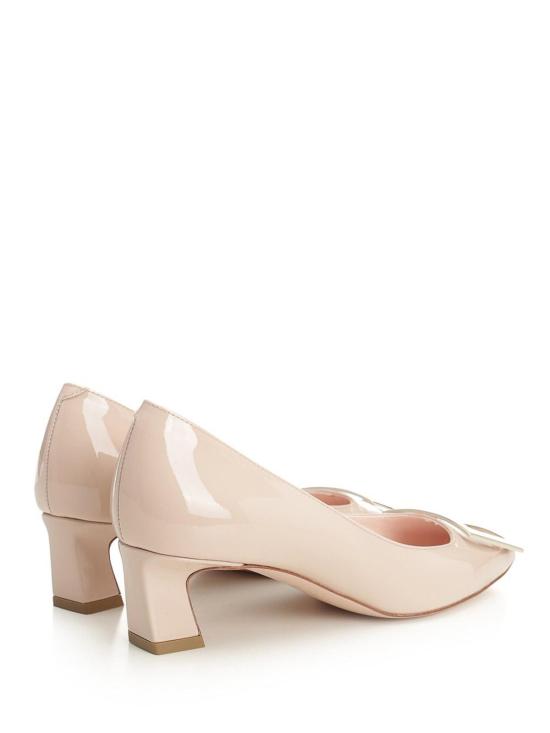 26FW 로저비비에 트럼펫 메탈 버클 펌프스 RVW44815280D1PC211 BEIGE - ROGER VIVIER