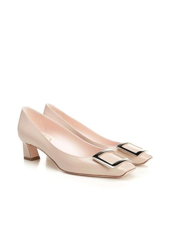 26FW 로저비비에 트럼펫 메탈 버클 펌프스 RVW44815280D1PC211 BEIGE - ROGER VIVIER