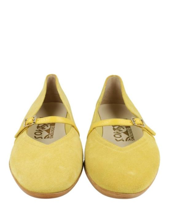  살바토레 페라가모 플랫 슈즈 01H406 601283 M 90006 6 Yellow - SALVATORE FERRAGAMO