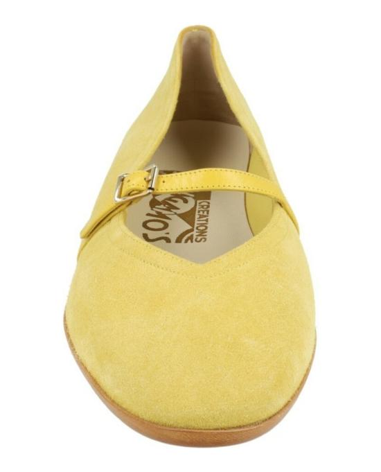  살바토레 페라가모 플랫 슈즈 01H406 601283 M 90006 6 Yellow - SALVATORE FERRAGAMO