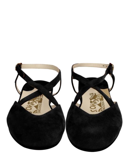  살바토레 페라가모 플랫 슈즈 01C108 690202 M 00002 6 5 Black - SALVATORE FERRAGAMO