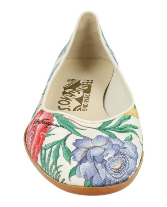  살바토레 페라가모 플랫 슈즈 01R351 744383 M 60076 6 White - SALVATORE FERRAGAMO