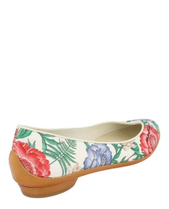  살바토레 페라가모 플랫 슈즈 01R351 744383 M 60076 6 White - SALVATORE FERRAGAMO