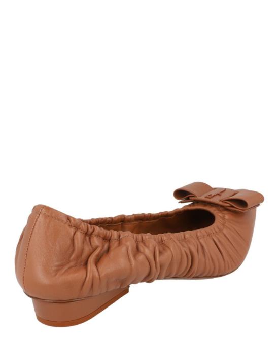  살바토레 페라가모 플랫 슈즈 01R343 730845 1B 20476 10 Brown - SALVATORE FERRAGAMO