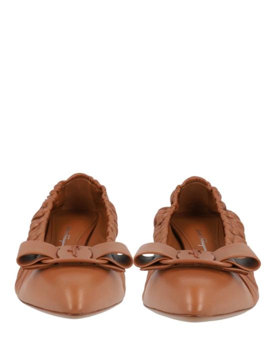  살바토레 페라가모 플랫 슈즈 01R343 730845 1B 20476 10 Brown - SALVATORE FERRAGAMO