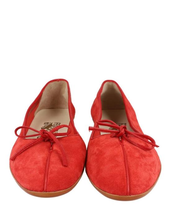  살바토레 페라가모 플랫 슈즈 01F555 628372 M 90006 6 Red - SALVATORE FERRAGAMO