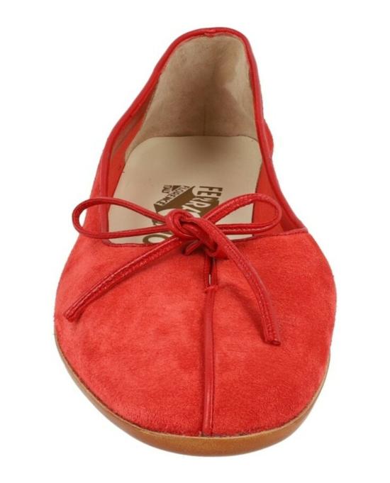 살바토레 페라가모 플랫 슈즈 01F555 628372 M 90006 6 Red - SALVATORE FERRAGAMO