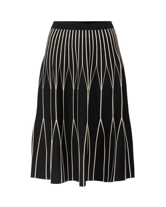 26SS 엘리자베타프랜치 롱 스커트 9744826 Black - ELISABETTA FRANCHI